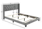 MAKAYLA QUEEN BED GREY