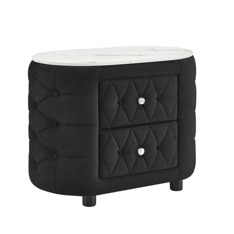 Natalia Bed W/Fireplace,Tv Lift Bk nightstand