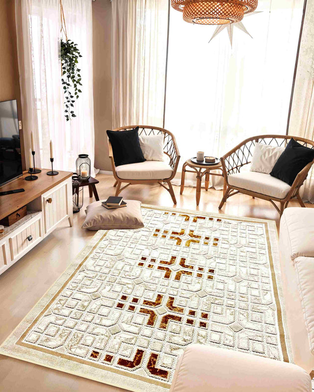 Tribal Area Rug 5511 Cream