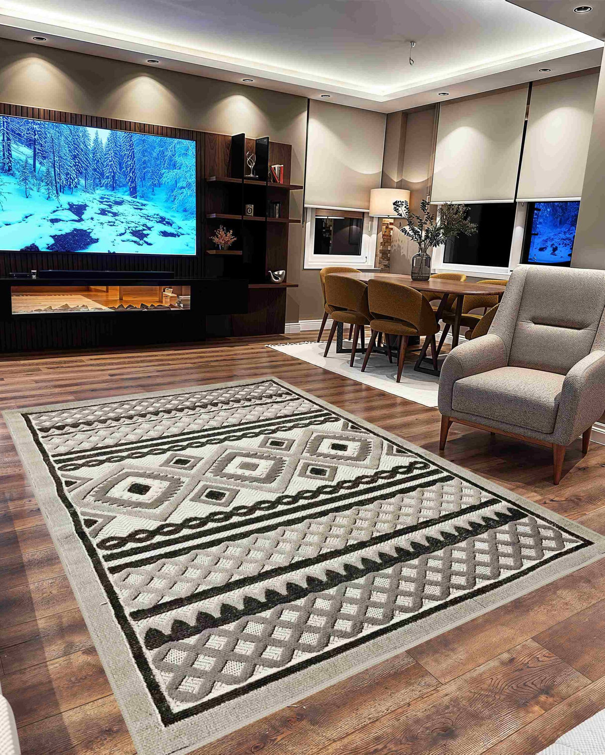 Tribal Area Rug 5512