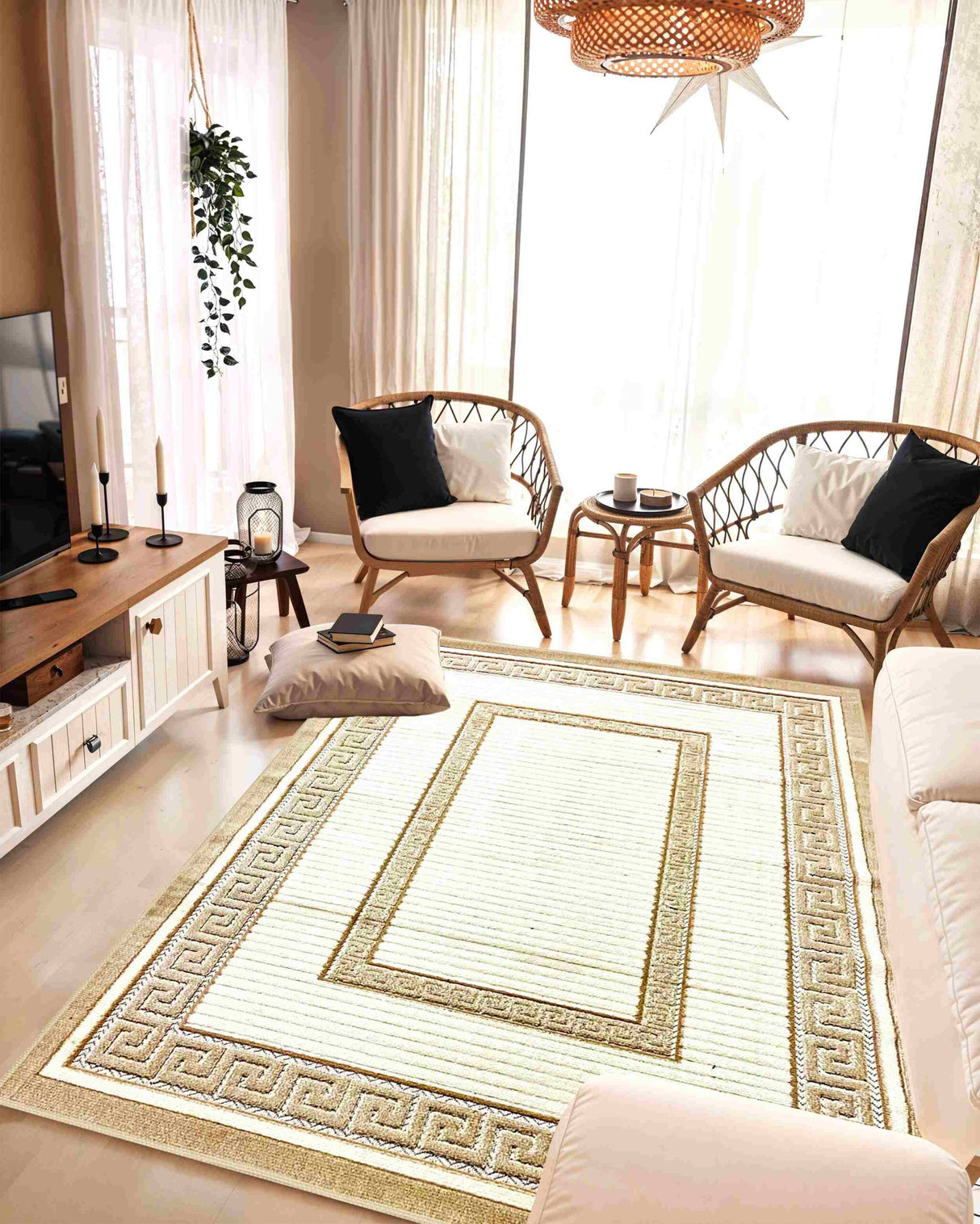 Tribal Area Rug 5513 Cream