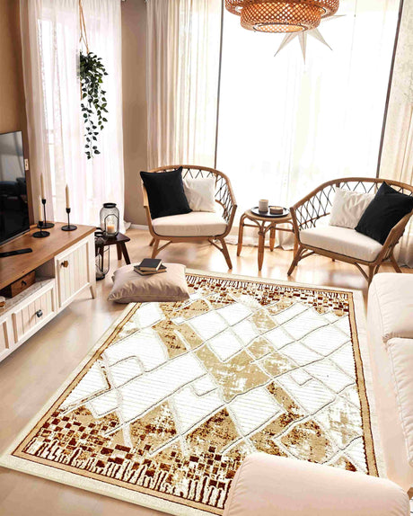 Tribal Area Rug 5521 Beige