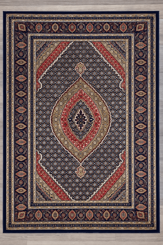 Bursa Area Rug 55333 Navy