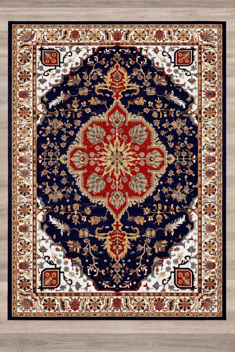 Bursa Area Rug 55335 Navy