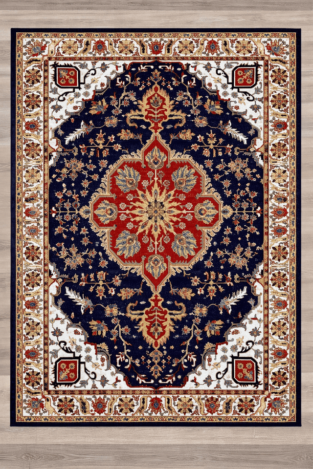Bursa Area Rug 55335 Navy