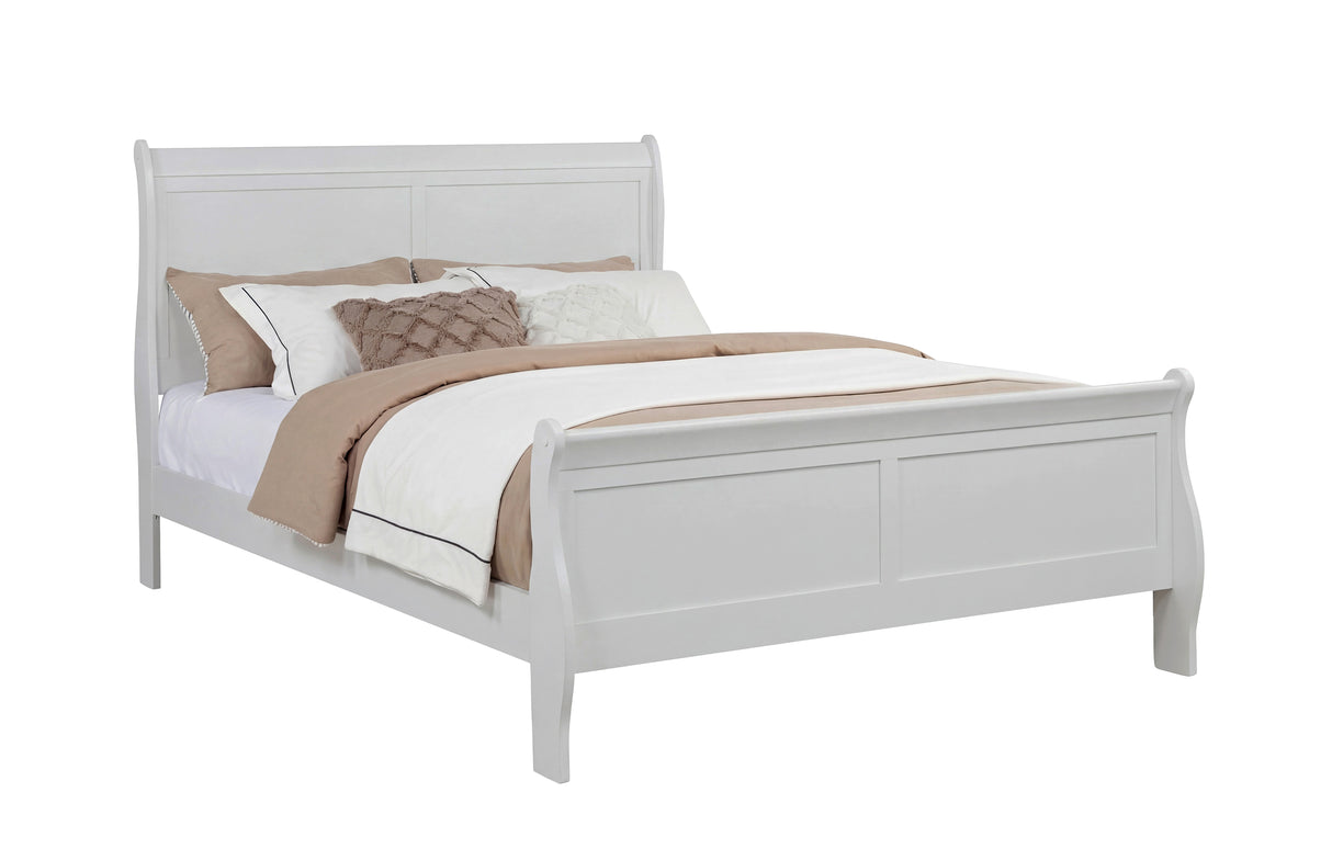 Louis Philip Greige Bedroom Group Queen bed