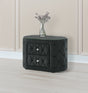 Voltare Fireplace/TV Nightstand - Black
