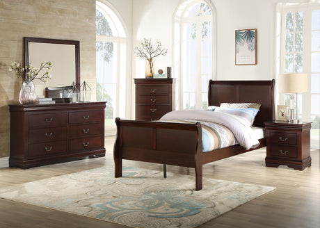 Louis Philip Cherry Bedroom Group