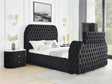 Natalia Bed W/Fireplace,Tv Lift Bk