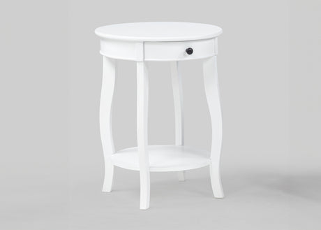 Jacie Chairside Table White