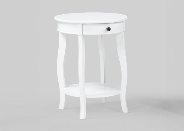 Jacie Chairside Table White
