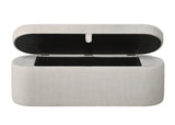 Philipa Storage Bench-Oatmeal Tweed