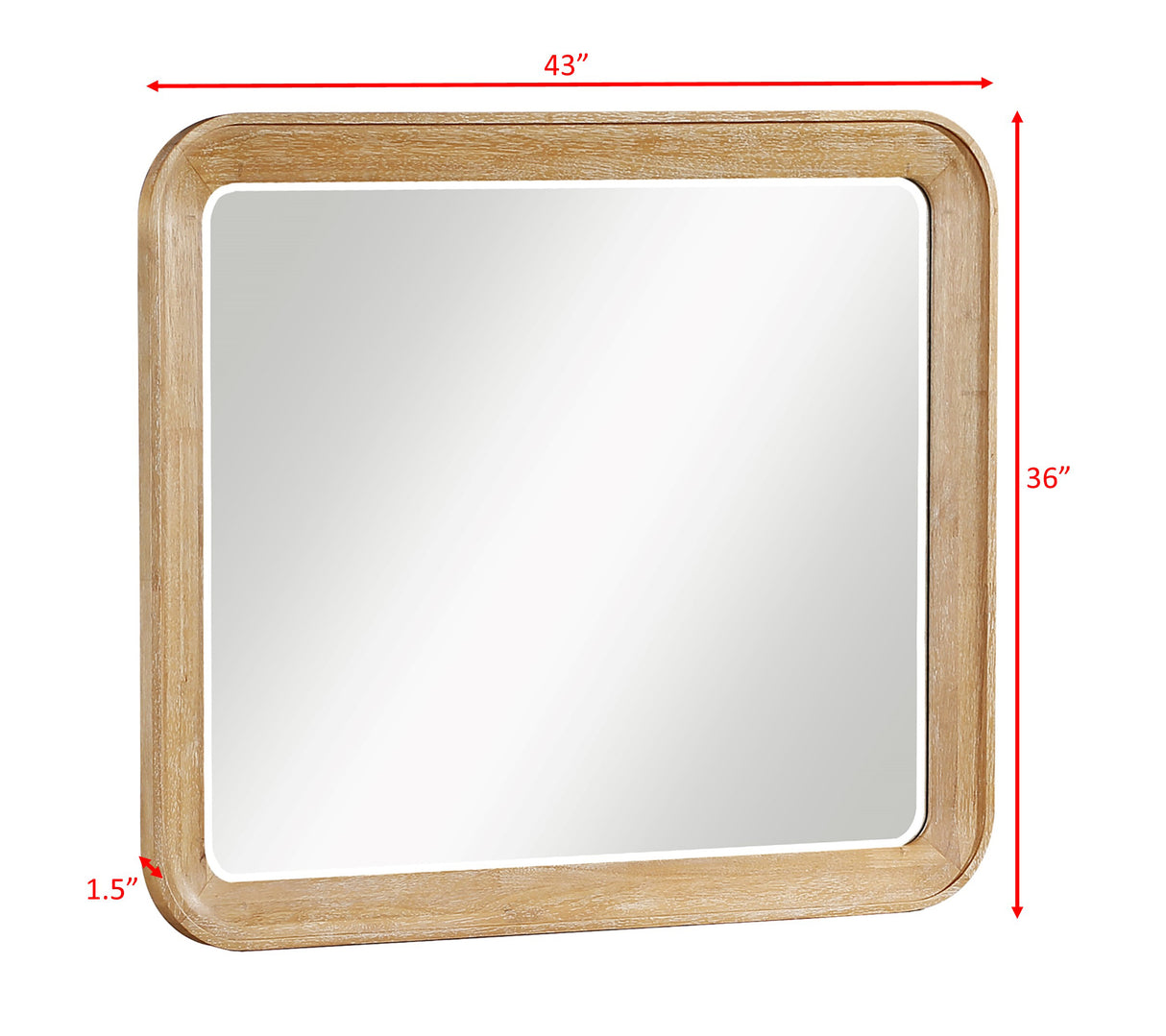 Westcott Bedroom Group-Cerused Natu mirror