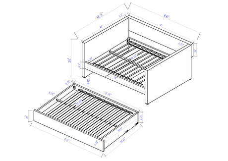 Molly Daybed White Dove
