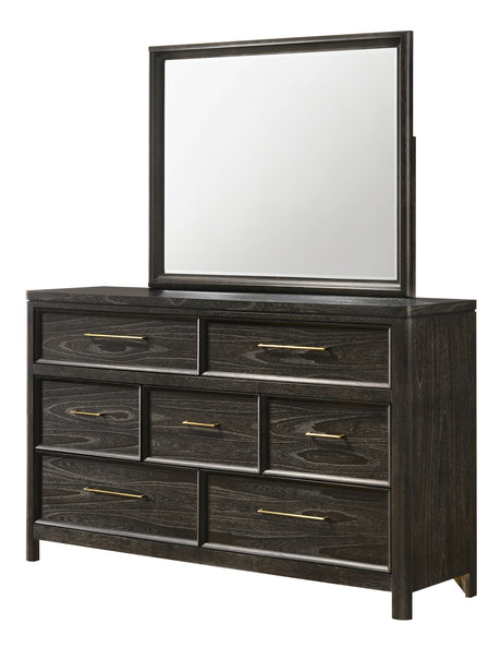 Number dresser and mirror