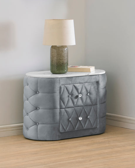 Natalia Nightstand - Grey
