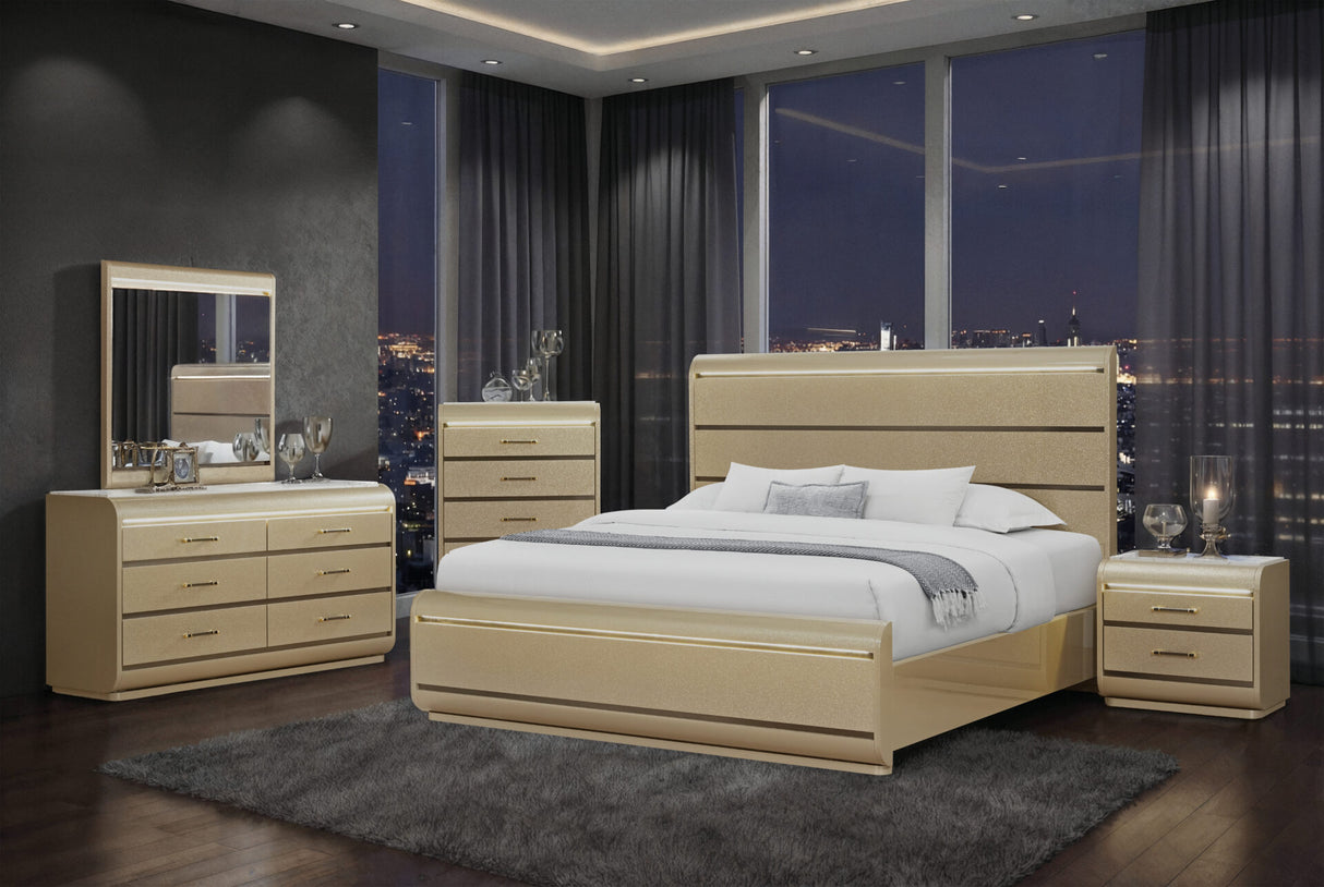 Genesis Gold King Bed Group
