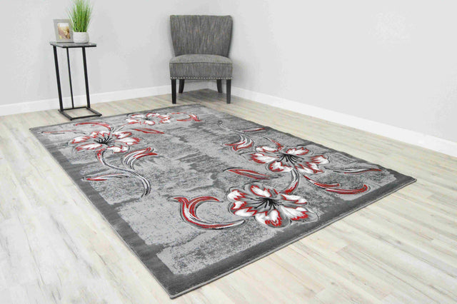 Premium Area Rug 6001 Red