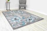 Premium Area Rug 6001 Turquoise