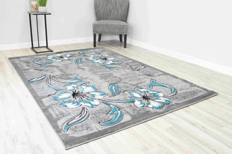 Premium Area Rug 6001 Turquoise