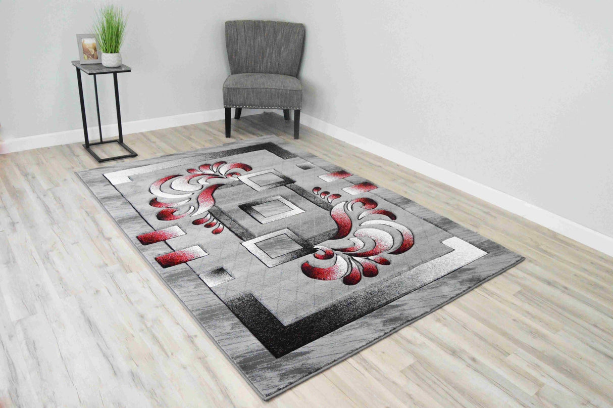 Premium Area Rug 6008 Red