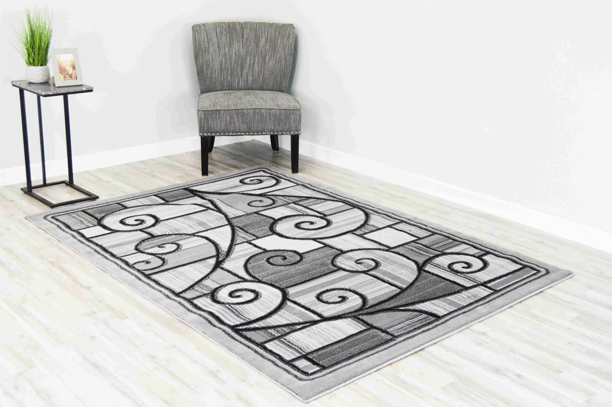 Sultan Area Rug 6148 Grey