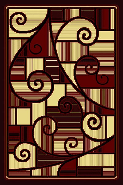 Sultan Area Rug 6148 Burgundy