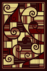 Sultan Area Rug 6148 Burgundy