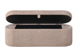 Philipa Storage Bench-Mauve Tweed