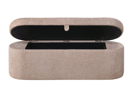 Philipa Storage Bench-Mauve Tweed