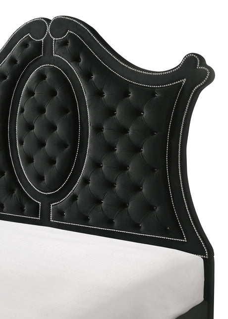 Cameo Panel Bedroom Group - Black