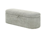 Philipa Storage Bench-L.Grey Tweed