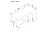 Marbel 5pk + Bench Counter Height