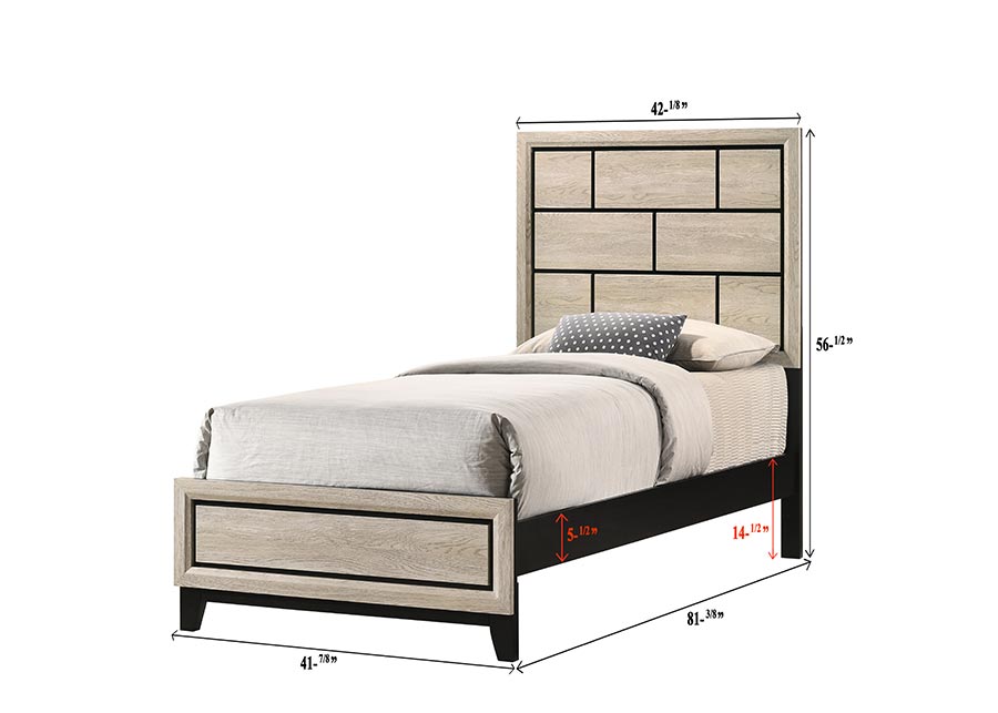 Akerson Chalk Bedroom Set