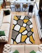 5d Shaggy Area Rug 6416 Yellow