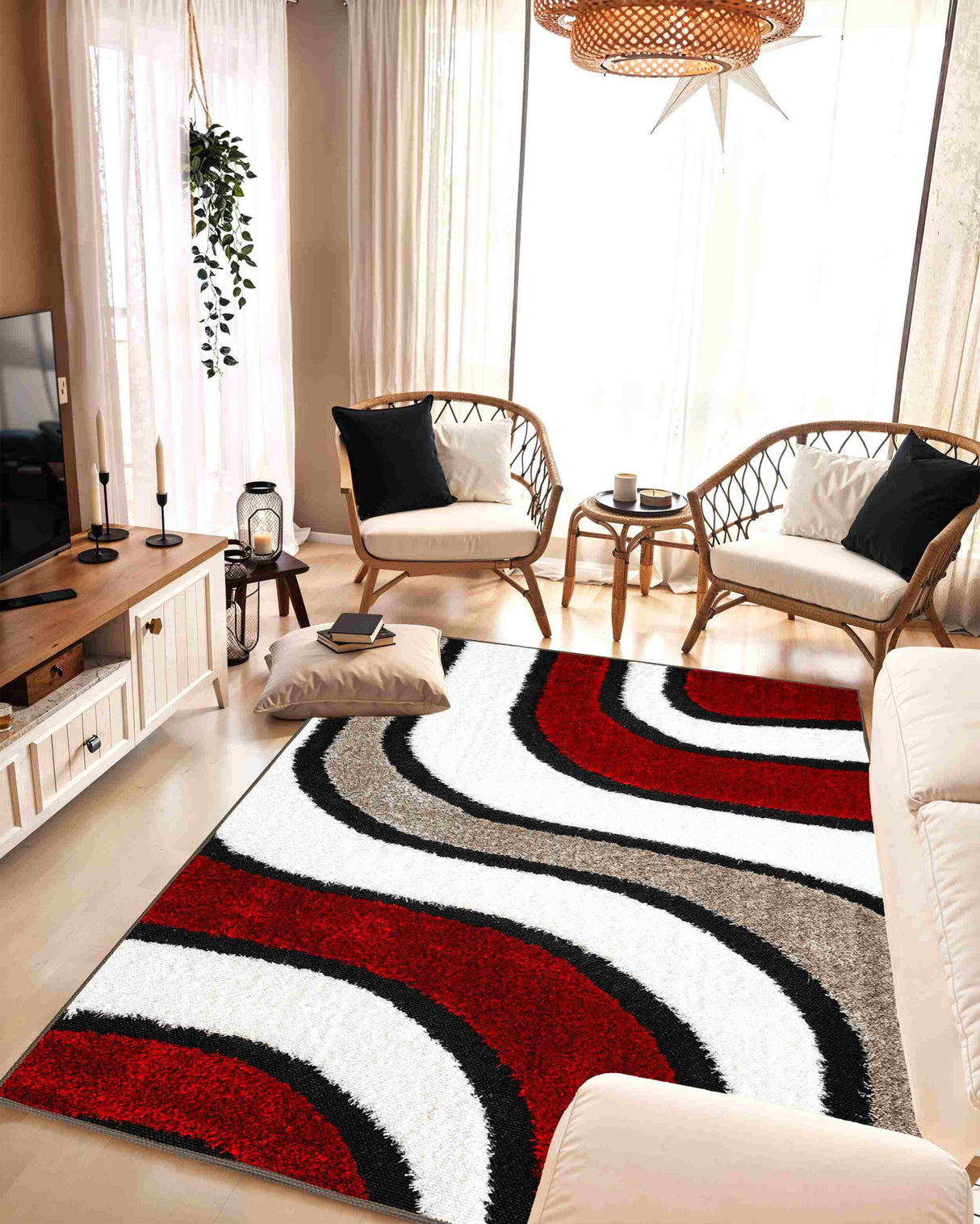 5d Shaggy Area Rug 6417