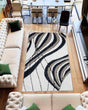 5d Shaggy Area Rug 6418 Navy