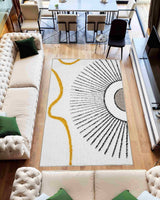 5d Shaggy Area Rug 6420 Yellow
