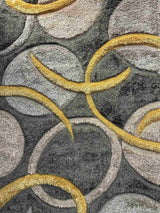 4d Shaggy Area Rug 6482 Black