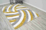 4d Shaggy Area Rug 6483 Yellow