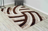 4d Shaggy Area Rug 6483 Brown