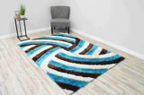 4d Shaggy Area Rug 6483 Mocha