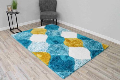 4d Shaggy Area Rug 6488 Multi