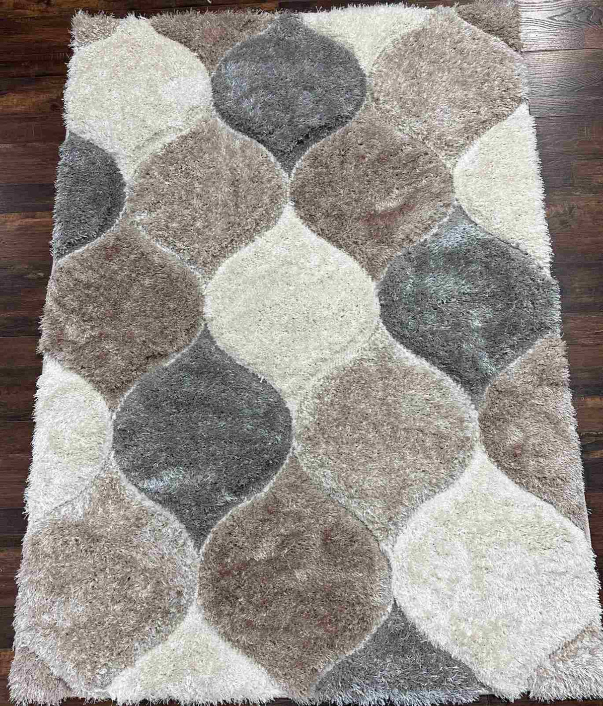 4d Shaggy Area Rug 6488 Sand