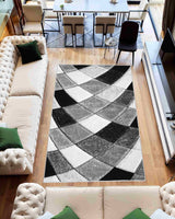 4d Shaggy Area Rug 6492 Grey