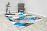 4d Shaggy Area Rug 6492 Turquoise