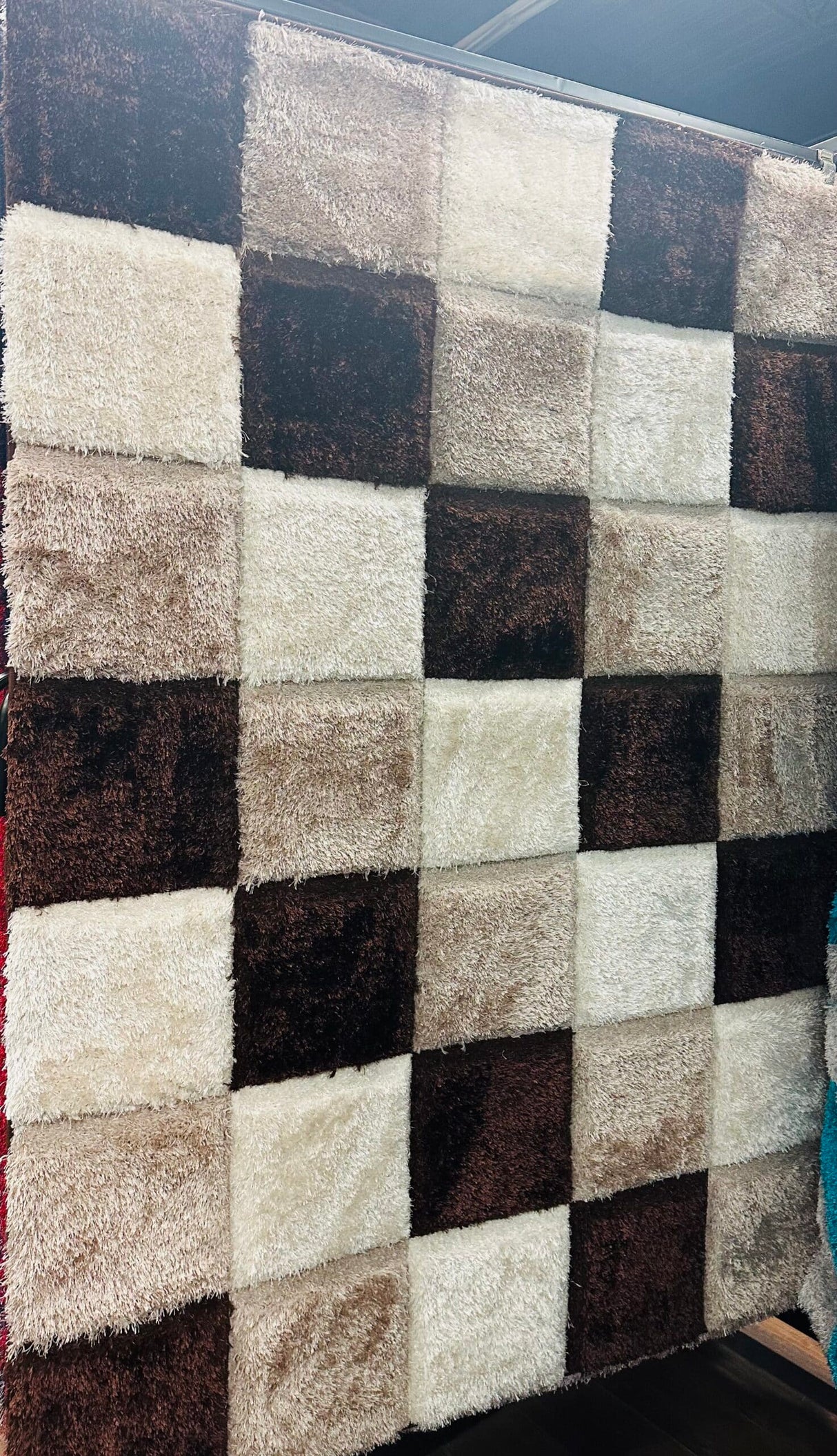 4d Shaggy Area Rug 6493 Brown