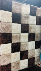 4d Shaggy Area Rug 6493 Brown