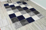 4d Shaggy Area Rug 6493 Navy