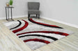 4d Shaggy Area Rug 6495 Red